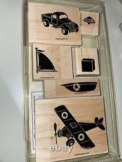 Stampin' Up Rubber Scrapbook Stamps Snoopy Red baron FORD Truck set 6? Blt39j2