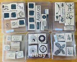 Stampin' Up Rubber Stamp 36 Sets /253 Piece Read