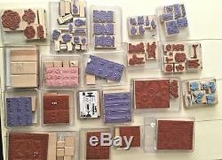 Stampin' Up! Rubber Stamp Lot New Unmounted and Mounted Unused Stamp Sets