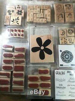 Stampin Up Rubber Stamp Lot Of 29 Sets