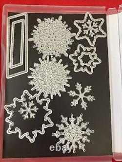 Stampin' Up! Rubber Stamp Set (Joyful Flurry)(Frosted Flurry Dies)(Retired)