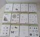 Stampin' Up! Rubber Stamp Set Lot of 12 Scrapbooking Cardmaking Sayings Shapes +