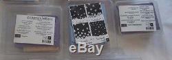 Stampin' Up Rubber Stamp Sets 8 Sets Wooden Blocks 44 Individual Stamps New Case