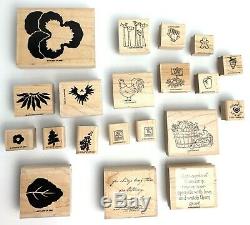 Stampin Up! Rubber Stamp Sets Fourteen (14) Misc. Boxes with Vintage & Retired