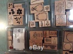 Stampin' Up Rubber Stamp Sets, NEW IN PACKAGES, Lot Of 34 Packages, Crafts