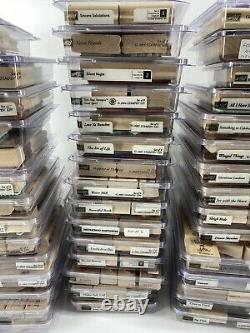 Stampin Up! Rubber Stamps Crafting over 400 stamps 60 sets 17 sets New! Lot