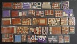 Stampin' Up! Rubber Stamps HUGE LOT 37 COMPLETE SETS MIXED HOLIDAYS FLOWERS #33