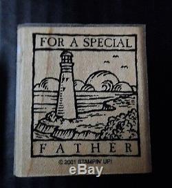 Stampin Up Rubber Stamps Happy Birthday Thanks Congrats Special Father Set