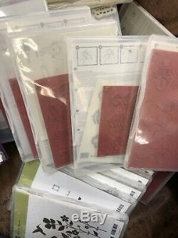 Stampin' Up! Rubber Stamps Lot Brand New Retired Stamp Sets Hard To Find