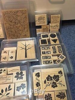 Stampin' Up Rubber stamp Collection. Huge Lot of 25 sets/ more than 170 stamps