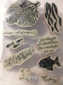 Stampin' Up! SEASCAPE Stamps, SEA LIFE Dies & WHALE OF A TIME DSP. Super set