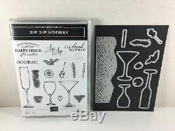 Stampin' Up! SIP SIP HOORAY Photopolymer stamp set & SIP & CELEBRATE Dies