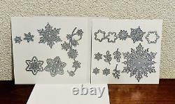 Stampin Up SNOW IS GLISTENING, HAPPINESS SURROUNDS & SNOWFALL Dies BUNDLE RARE