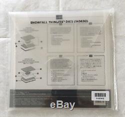 Stampin Up SNOW IS GLISTENING Stamp Set & SNOWFALL THINLITS Dies Christmas NEW