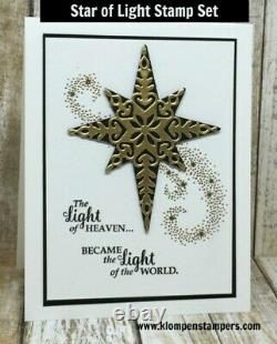 Stampin' Up! STAR OF LIGHT Stamps Set & STARLIGHT Thinlits Dies NEW