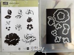 Stampin Up STIPPLED BLOSSOMS Clear Stamp Set & Matching Dies by Dave