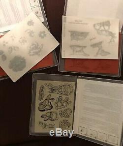 Stampin Up STIPPLED BlossomsWilderness AwaitsEveryBunny4Rubber Stamp SetsLot