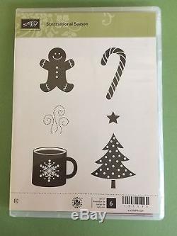 Stampin' Up! Scentsational Season Rubber Stamp Set Christmas, gingerbread man