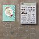 Stampin Up Sealed With Love Rubber Stamp Set Love Notes Framelits Kiss Heart Lot