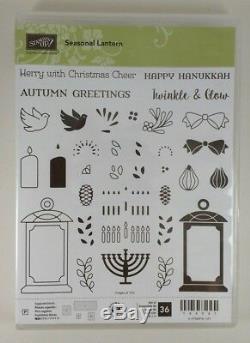 Stampin Up Seasonal Lantern Stamp Set & Framelits Dies BRAND NEW Christmas Fall