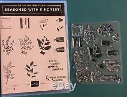 Stampin Up! Seasoned with Kindness Photopolymer Clear Stamp Set New Hostess