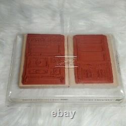 Stampin Up Set Country Hutch Old Fashioned Stove Stamp Kitchen Furniture Decor