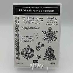 Stampin Up Set FROSTED GINGERBREAD 156314 CUT EMBOSS 156320 Dies Stamps Cards