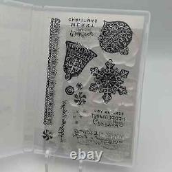 Stampin Up Set FROSTED GINGERBREAD 156314 CUT EMBOSS 156320 Dies Stamps Cards