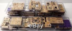 Stampin Up Sets Big Lot of 30 Sets Wood Mount Rubber Stamps