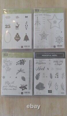 Stampin Up Sets Christmas Lot of 22 some unused some used all great condition