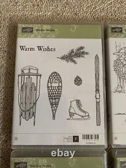 Stampin Up Sets Lot. Number of Years, Holiday Home, Warm Wishes, Winter Memories