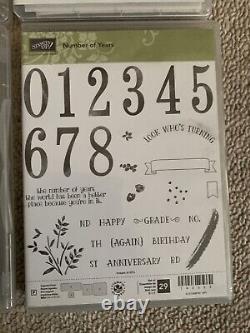Stampin Up Sets Lot. Number of Years, Holiday Home, Warm Wishes, Winter Memories