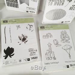 Stampin Up Sets Lot of 14, labels and One Stamp Banners Greeting