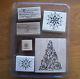 Stampin' Up Snow Swirled, Christmas/Winter, Set of 6