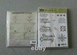 Stampin' Up! Snowflake Sentiments Stamp Set + Swirly Snowflakes Thinlits NEW