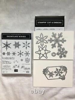 Stampin Up! Snowflake Wishes-photopolymer stamp set& So Many Snowflakes Dies-New