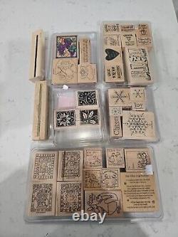 Stampin'Up! Snowflakes, Thank You, Happy Valentine Day Etc Stamps Rubber