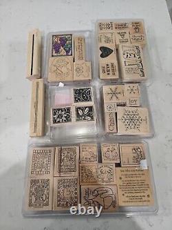 Stampin'Up! Snowflakes, Thank You, Happy Valentine Day Etc Stamps Rubber