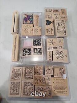 Stampin'Up! Snowflakes, Thank You, Happy Valentine Day Etc Stamps Rubber