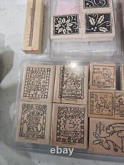 Stampin'Up! Snowflakes, Thank You, Happy Valentine Day Etc Stamps Rubber