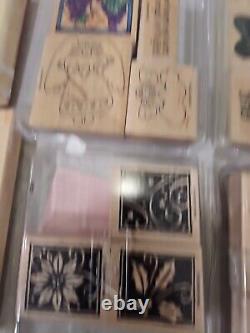 Stampin'Up! Snowflakes, Thank You, Happy Valentine Day Etc Stamps Rubber Retired