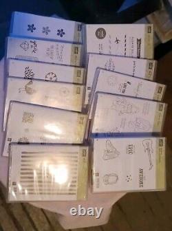 Stampin' Up Stamp Bundle Sets Retired/Current Rubber Stamp Lot Of 11