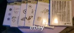 Stampin' Up Stamp Bundle Sets Retired/Current Rubber Stamp Lot Of 11