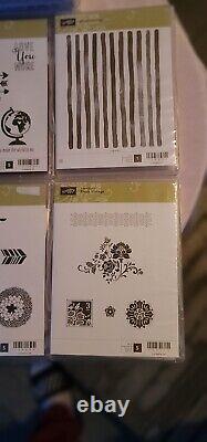 Stampin' Up Stamp Bundle Sets Retired/Current Rubber Stamp Lot Of 11