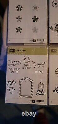 Stampin' Up Stamp Bundle Sets Retired/Current Rubber Stamp Lot Of 11