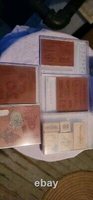 Stampin' Up Stamp Bundle Sets Retired/Current Rubber Stamp Lot Of 11