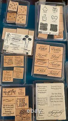 Stampin Up Stamp Collection (46 Complete Sets) 1996-2007 See Description
