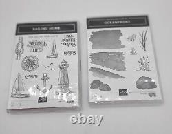 Stampin' Up Stamp Set Lot Cool Treats Tropical Chic Sailing Home Timeless Garden