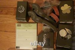 Stampin Up Stamp Set of 37 with 6 Matching Dies/Punches and Wheels