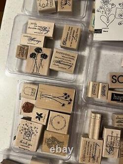Stampin Up Stamp Sets, 17 Sets. 150 Stamps Total. Some New